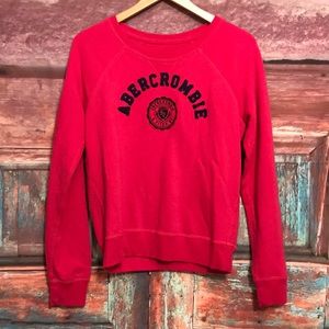 Women’s pink Abercrombie pullover medium